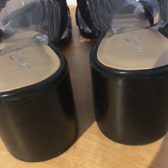 New in Box Lord & Taylor Sabbie Woven Block Heeled Sandals - Picture 6 of 8